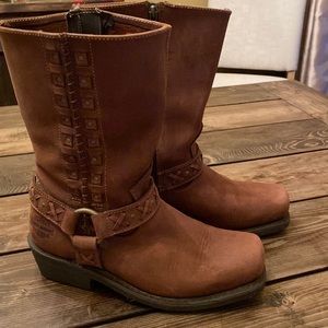 Harley Davidson riding boots auburn harness studs. Worn only twice